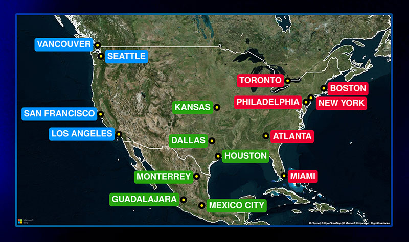 Chyron Delivers AXIS 4.0 Cloud Graphics and Live Graphics Virtual Placement 8.1 Chyron AXIS 4 map