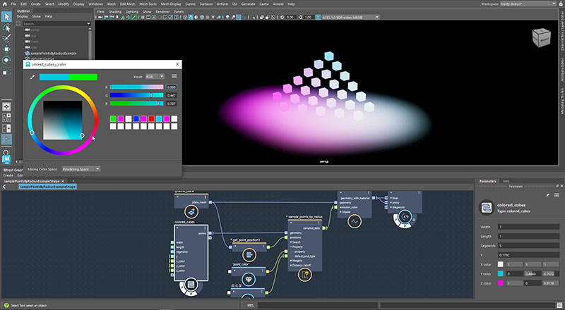 Autodesk Bifrost Color Picker