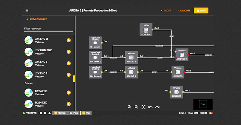 Nevion videoIPath workflows