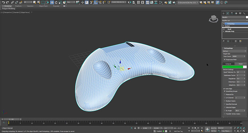 Autodesk 3dsMax Retopology Pre Processing