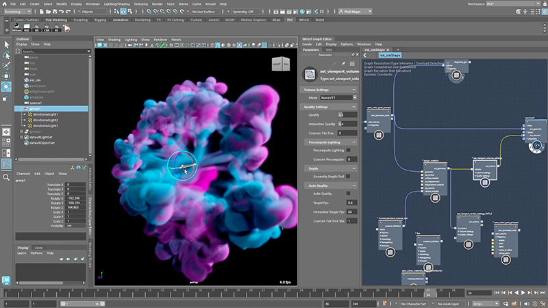 Autodesk Maya 2024 Bifrost NanoVTT