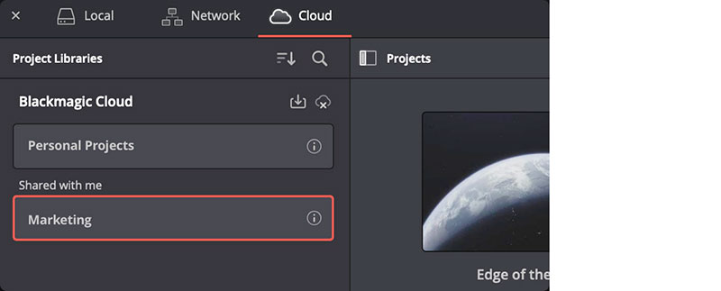 Blackmagic resolve cloud libraries