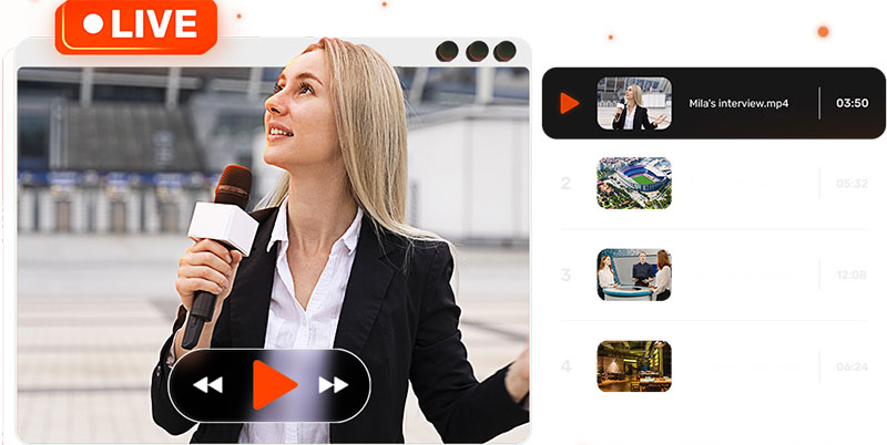 LiveU Studio 24 7 ORANGE