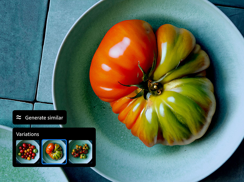Adobe photoshop Generate Similar Tomato 