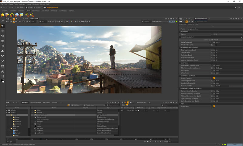 Isotropix angie renderSetting