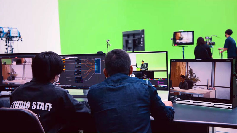 Zero density Virtual studio production reality hub