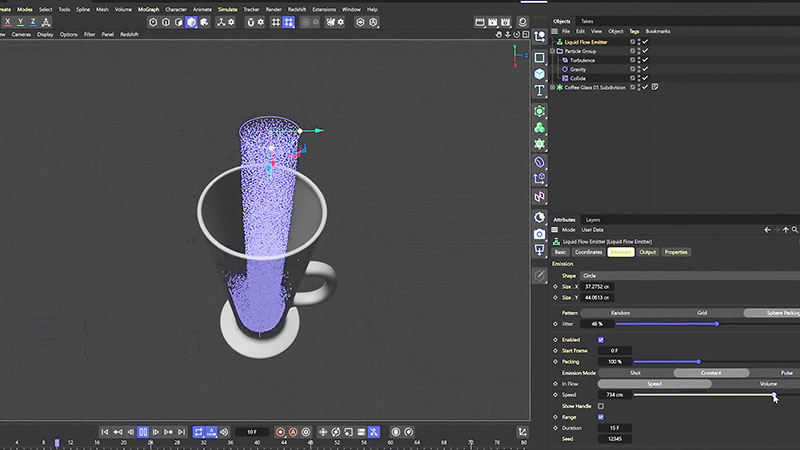 Maxon c4d fluid