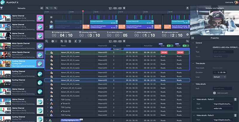 GV network18 playoutx