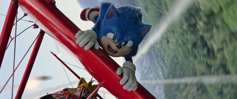 3d render of sonic the hedgehog running towards the viewer