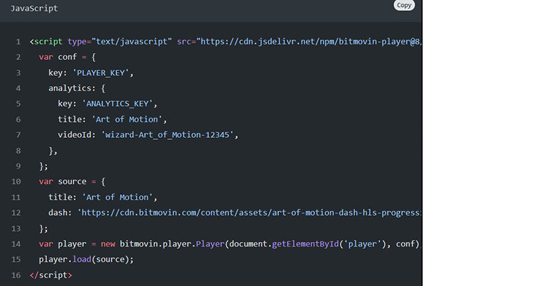Bitmovin akamai code