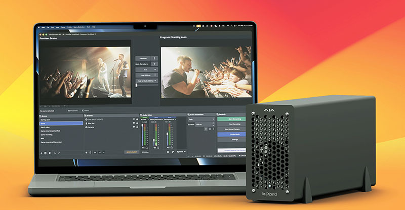 AJA Io Xpand Thunderbolt 5 Expansion Chassis Extends KONA and Corvid I/O Cards AJA 2026 InfoComm Io Xpand SM Image Product 1200px