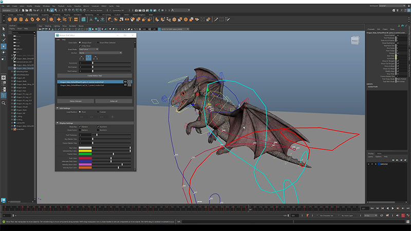 Autodesk Maya 2025 Motion Trails