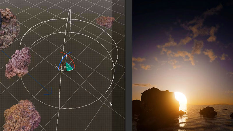 Maxon C4D Redshift Night Sky