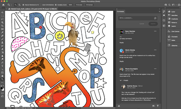 Adobe Photoshop Commenting