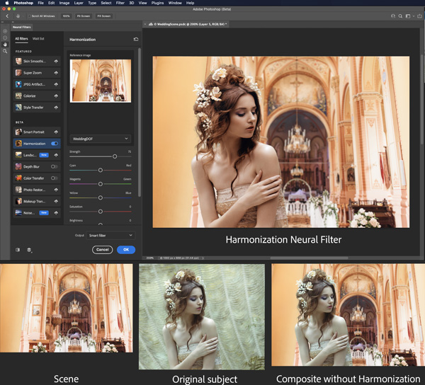 Adobe Photoshop Neural Filter Harmonization