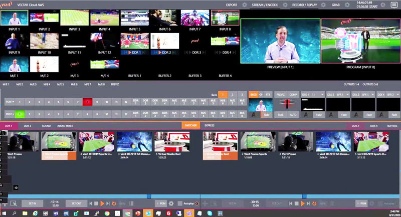 Vizrt sky germany 5G handball3