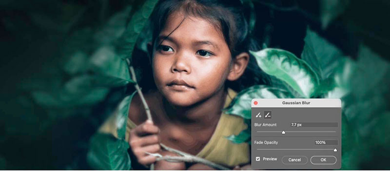 Adobe photoshop live gaussian blur