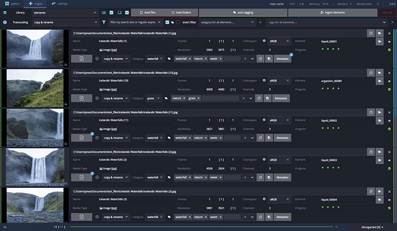 das element vfx asset library