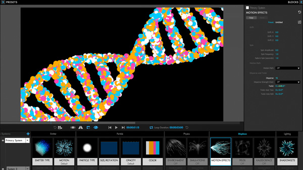 Trapcode Particular Disperse Twist