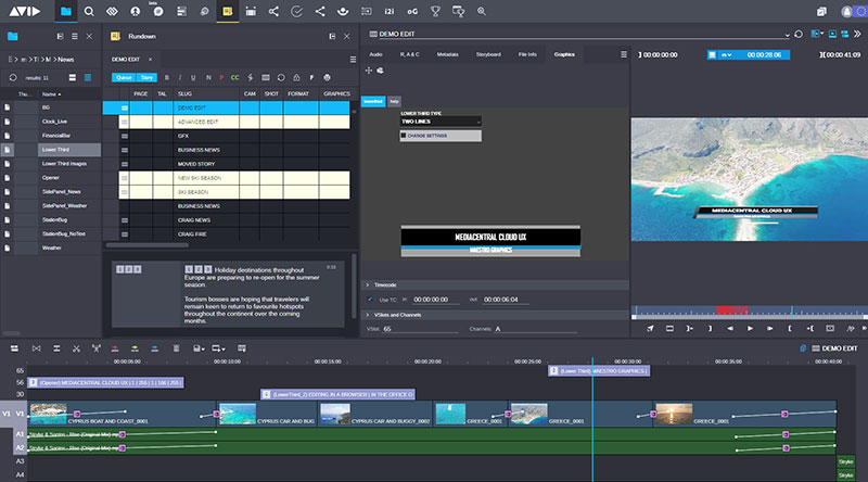 Avid MediaCentral Cloud UX Editing Graphics