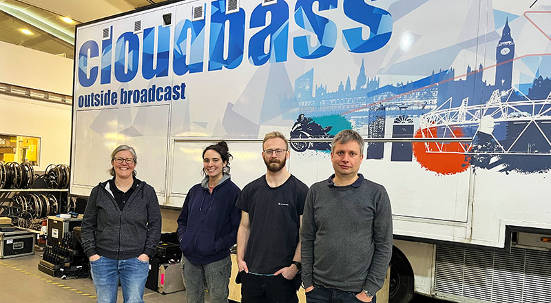 Calrec Argo M Powers Cloudbass' SMPTE 2110 IP-Native OB Fleet Calrec Cloudbass Team