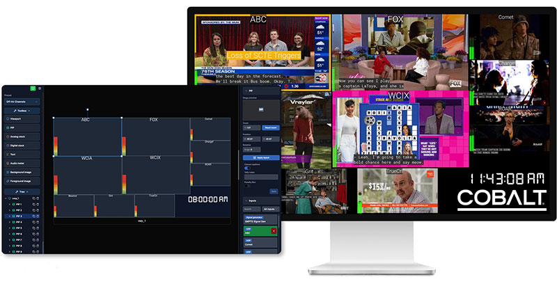 Cobalt Digital’s Dante, IPMX, Hybrid IP/SDI Updates Support Broadcast Workflows Cobalt UltraBlue MV SW EditorGUI Output2a