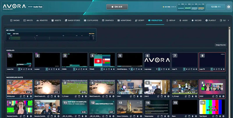 Grass Valley AVORA Simplifies Integrated Live Production through a Single UI GV AVORA production
