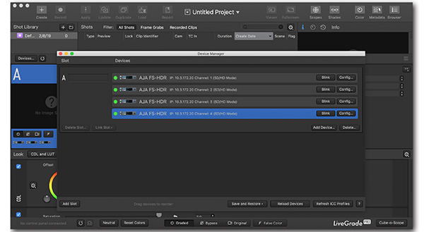 AJA LiveGrade Pro FS HDR 4 ch
