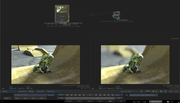 AUtodesk flame 2021 physical defocus 1