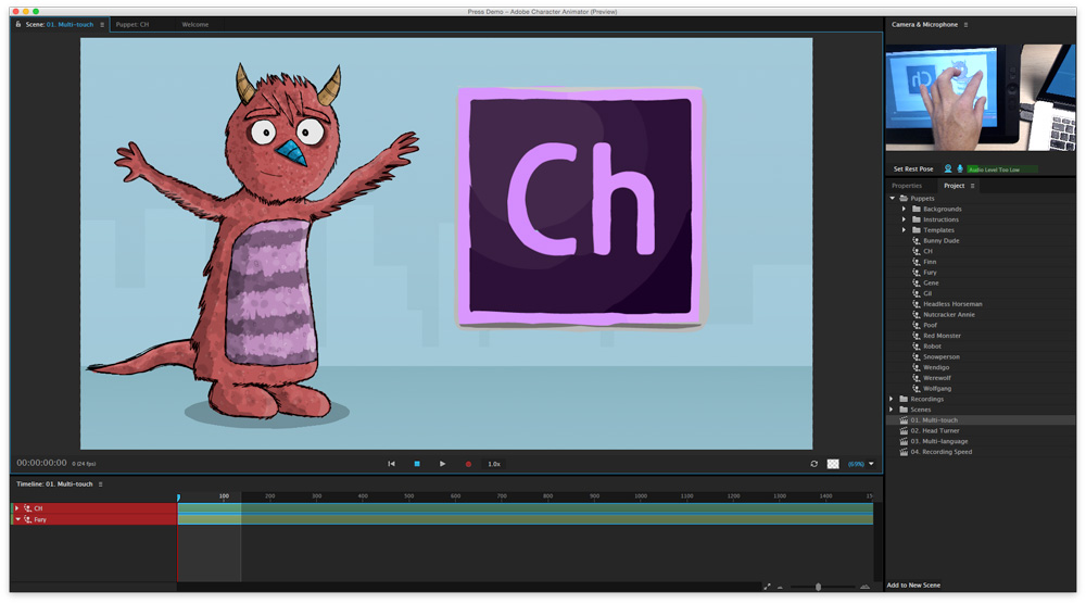 Adobe Character Animator Dragger