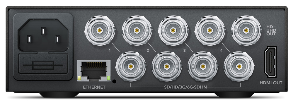Blackmagic MultiView 4 Back rgb