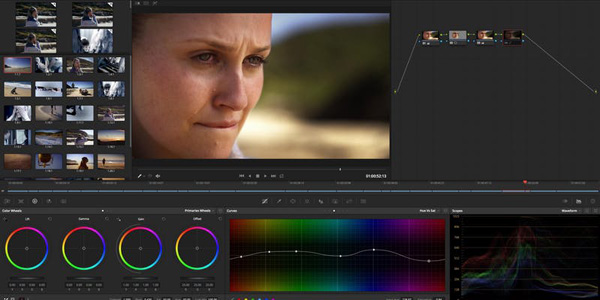 Grading cine resolve