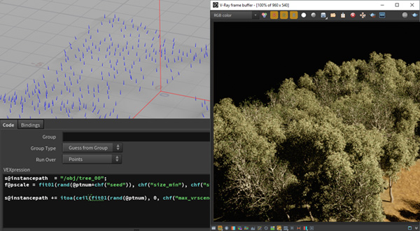 Chaos vray houdini instancing