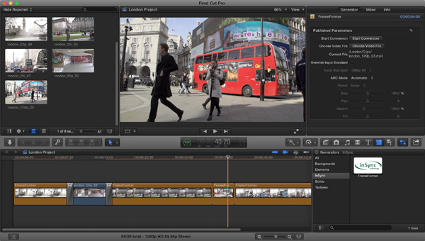 InSync frameformer fcpx