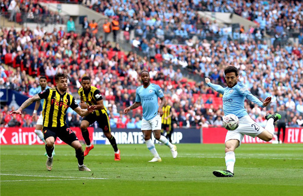 AJA david silva manchester city watford 2019