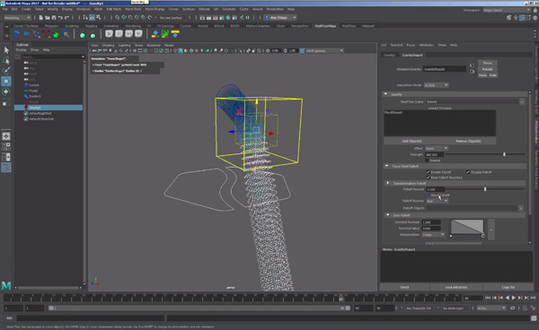 RealFlow 3dsmax falloffs