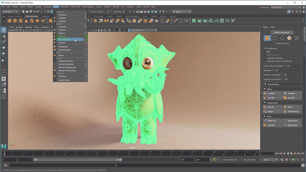 Autodesk Maya 2020 Retopologize