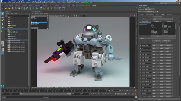 Autodesk arnold light path expr