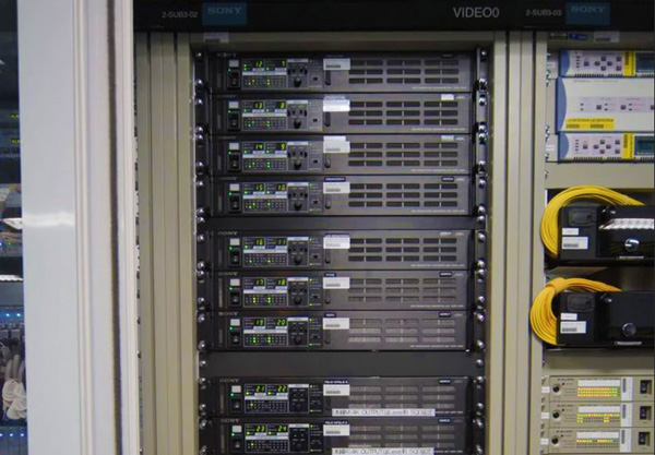 Sony SKY perfect control room storage