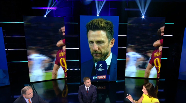 Vizrt sky italy led walls