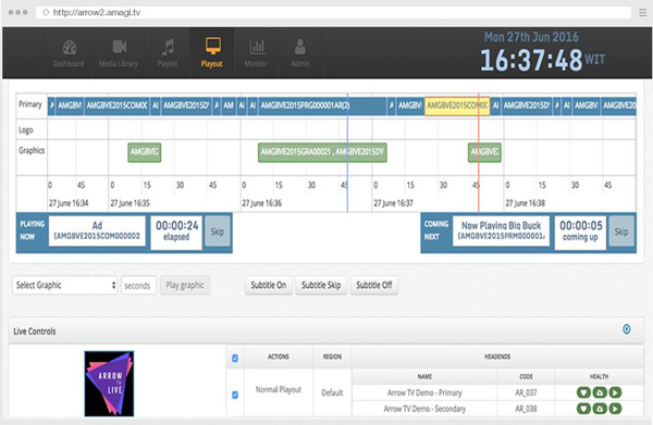 Amagi cloudport xscreen