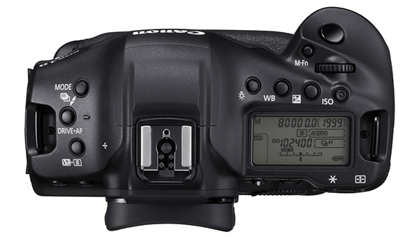 Canon EOS 1DX Mark III top