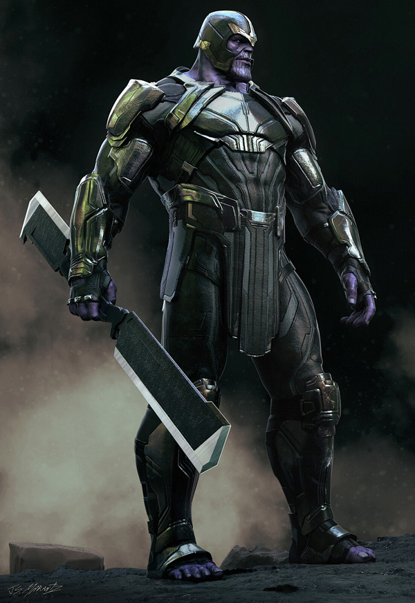 Jerad Marantz KeyShot thanos warrior front