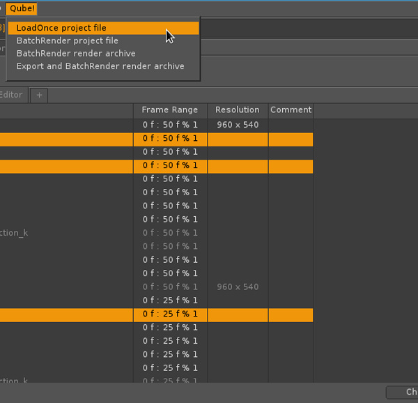Pipelinefx qube clarisse menu