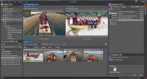 GV stratus storyboard editor