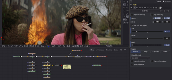 Blackmagic fusion cigaretteFall