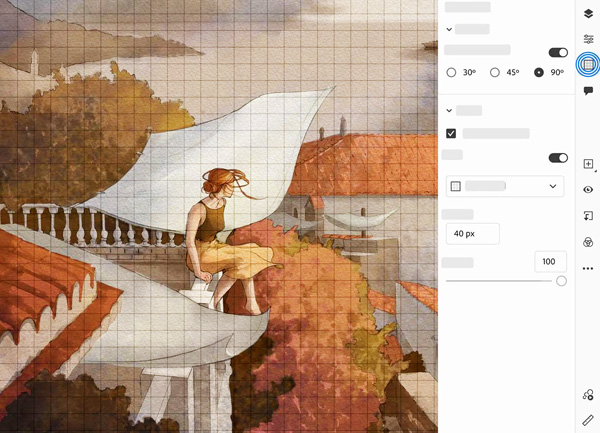 Adobe fresco grids