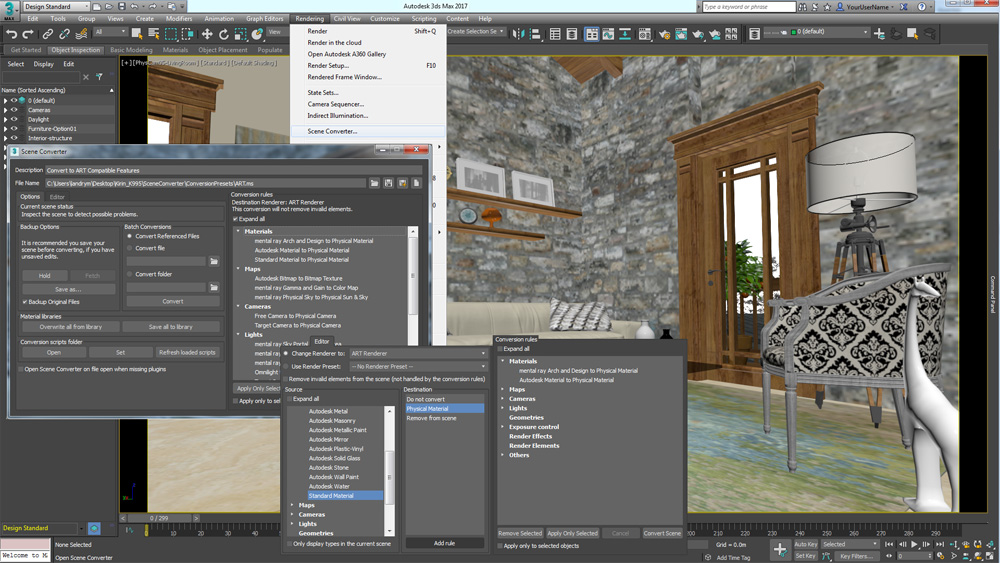 Autodesk 3dsMax2017 SceneConverter