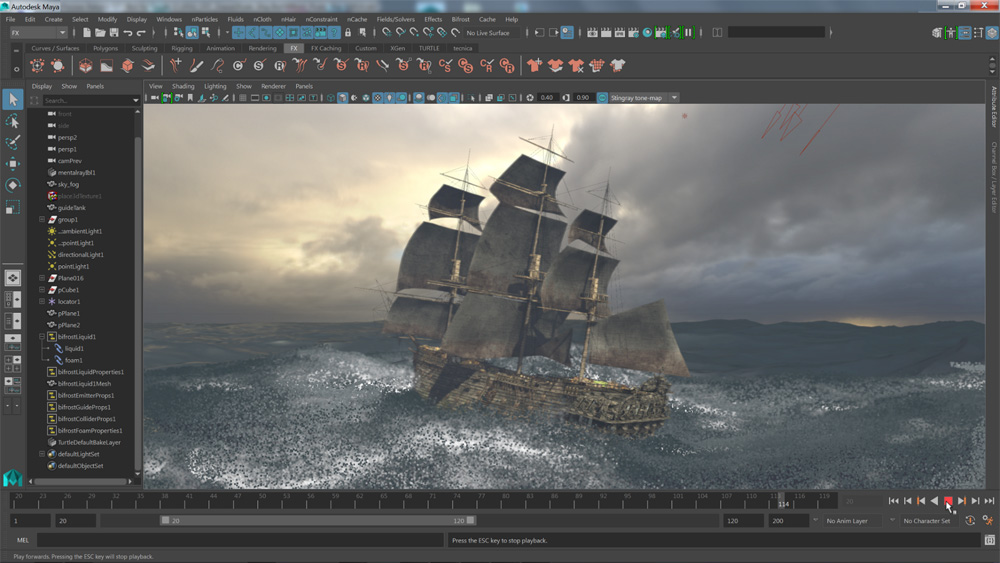 Autodesk Deep adaptive fluid sim