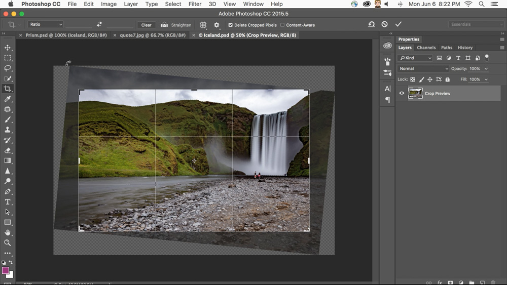 Adobe PS Content Aware Crop